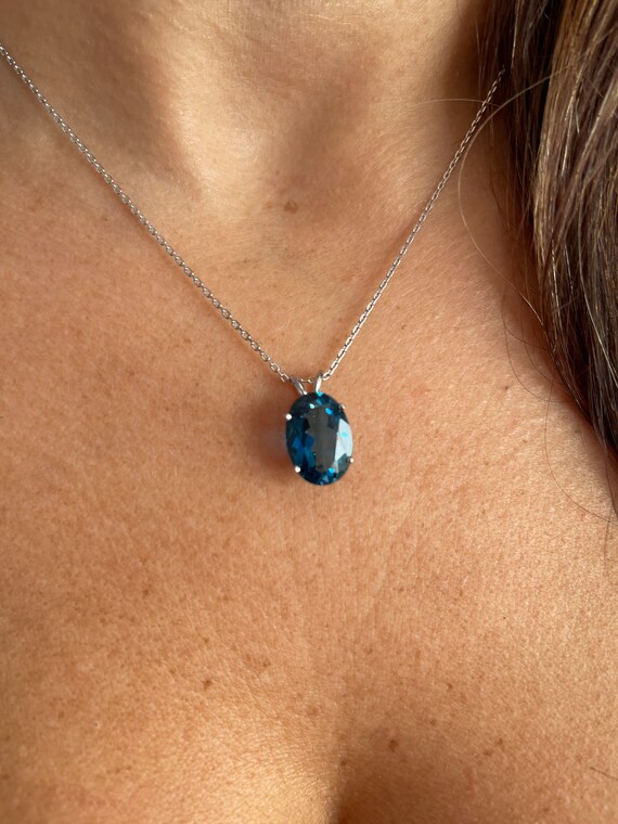 Blue Topaz Necklace London Blue Topaz Necklace December