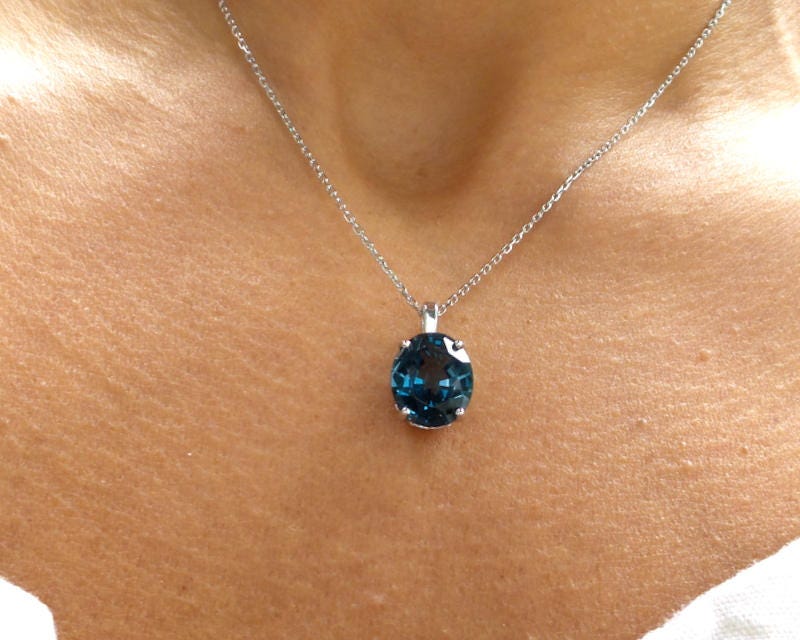 SKY, SWISS, & LONDON BLUE TOPAZ NECKLACE 001-230-01479 | Sam Dial Jewelers  | Pullman, WA