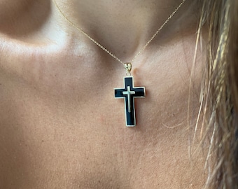 Cross Necklace / 14k Gold Cross Necklace