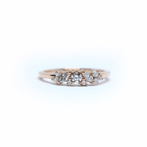 Marquise Diamond Ring 0.30CT  / 14k Gold Diamond Marquise Bridal Ring / Stackable Diamond Marquise Ring / Bridal Diamond Marquise Ring
