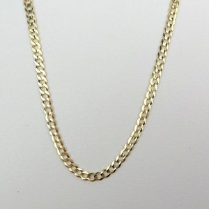 Cuban Link Chain Necklace / 14k Gold Cuban Link Chain / Solid Gold Chain 3.0 mm