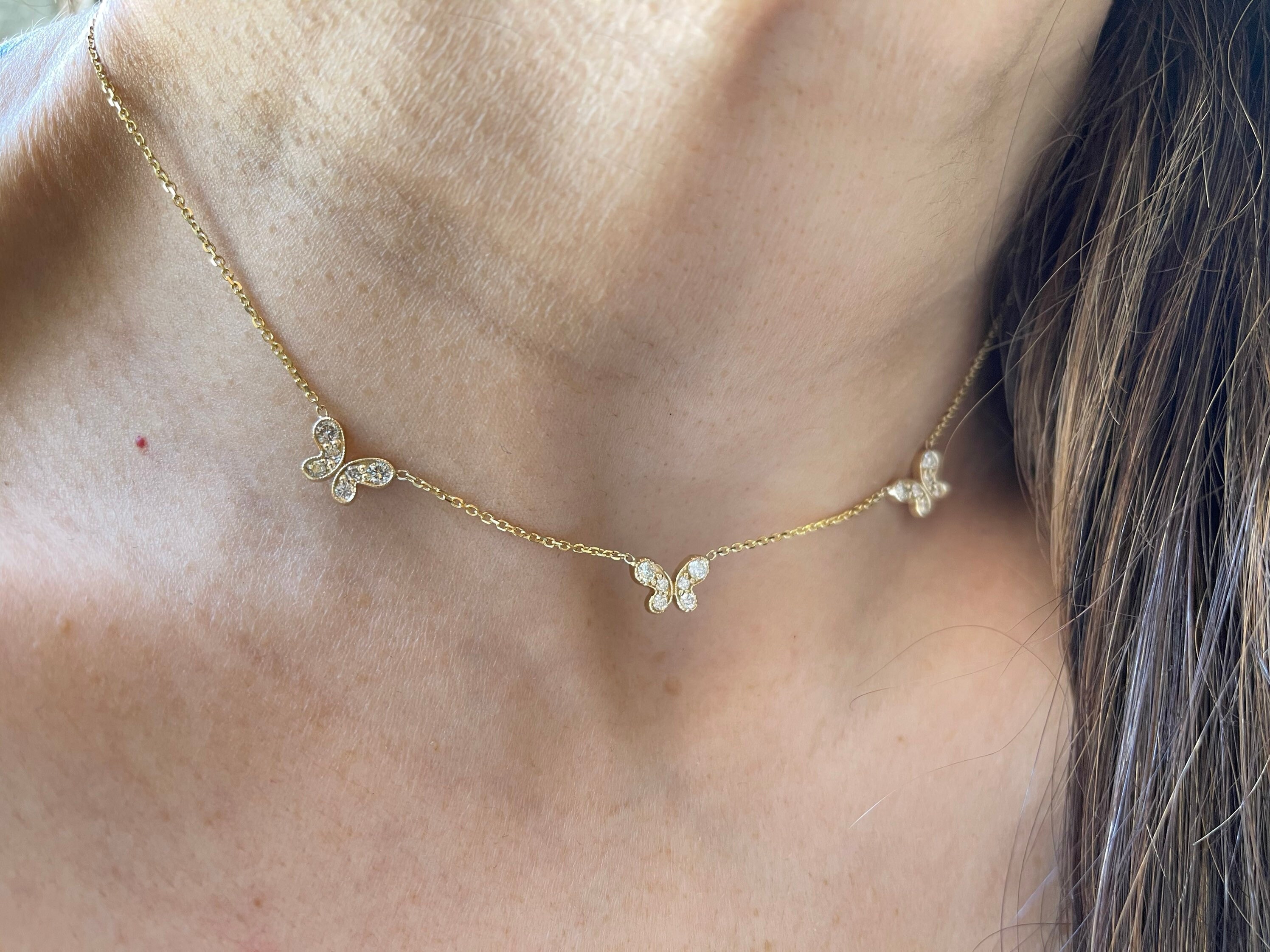 Butterfly station necklace deals