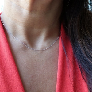 14k Gold Diamond Cut Cable Link Chain (0.8 mm)