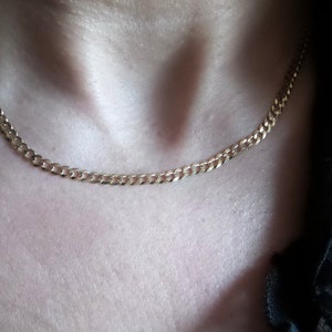 Cuban Link Chain Necklace / 14k Gold Cuban Link Chain / Solid Gold Chain 3.0 mm