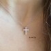 Diamond Cross Necklace 0.24CT / 14k Gold Diamond Cross / Dainty Diamond Cross / Baptism Gift / Communion / Confirmation / Confirmation 