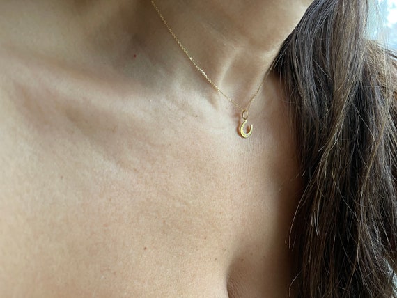 馬蹄 ホースシュー ネックレス ダイヤモンド 幸運のお守り k18イエローゴールド 馬蹄 ネックレス ホースシュー ペンダント レディース ラッキー