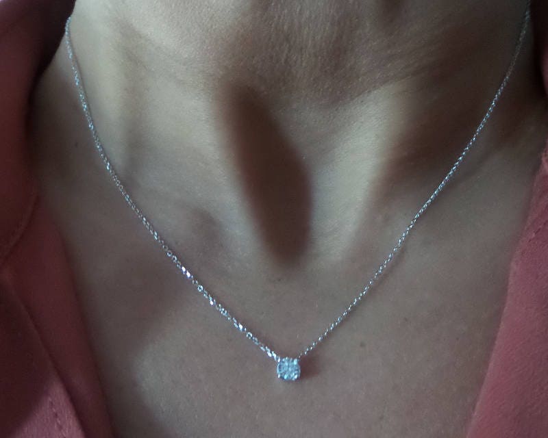 Baguette Diamond Necklace – Lindsey Leigh Jewelry