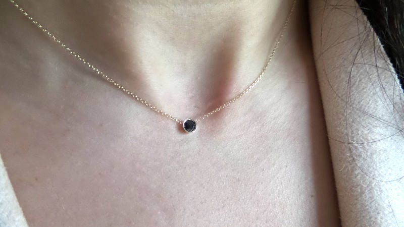 Floating Diamond Necklace– Falling for dainty