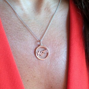 Mom circle necklace Clearance