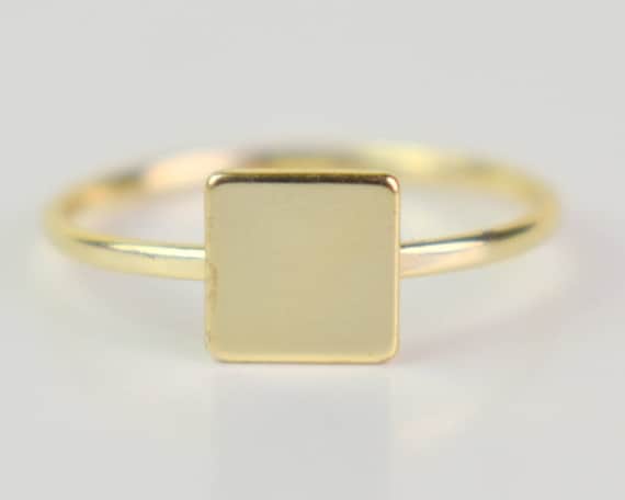 etsy gold signet ring