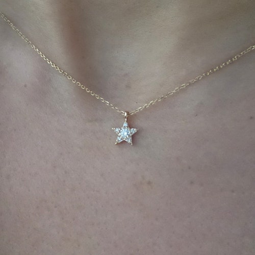 Diamond Star Necklace 0.10cts / Small 