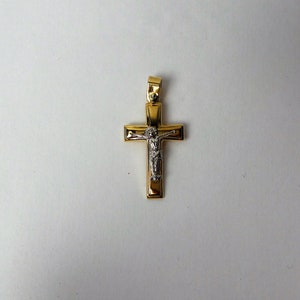 14k Gold Crucifix Cross Pendant: Religious Gift