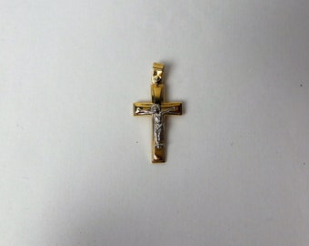 Gold Cross / 14k Gold Cross / Crucifix Cross / Jesus Cross / Communion Cross / Confirmation Cross / Baptism Cross / Religious Gift