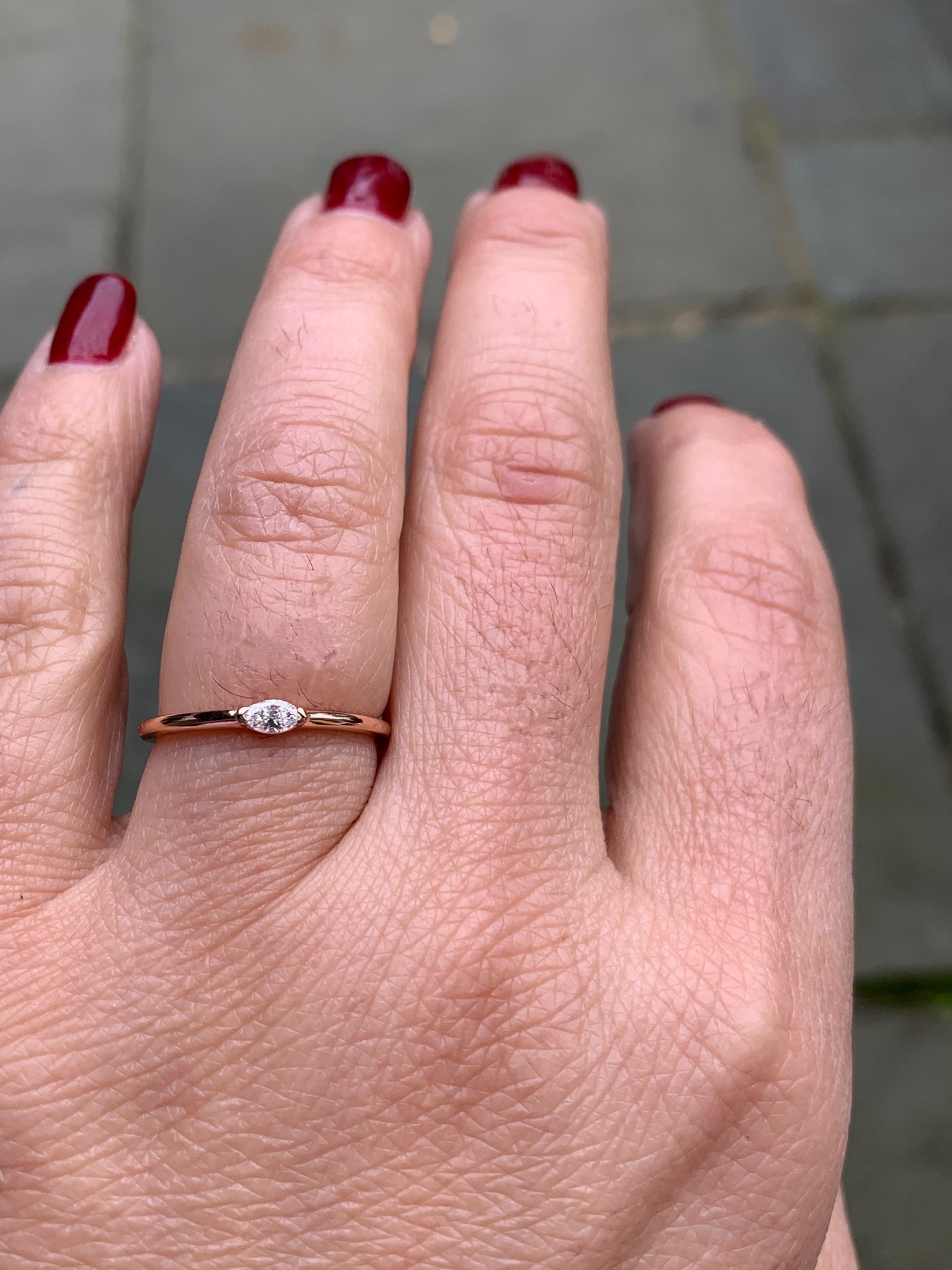 Marquise Diamond Engagement Ring Marquise Diamond Wedding Etsy