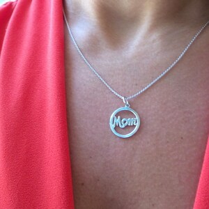 Mom circle necklace Clearance