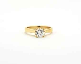 Diamond Engagement Ring 0.72 ct / GIA Certified G color VS1 clarity Diamond Engagement Ring / 14k Gold Diamond Solitaire Ring / Diamond Ring