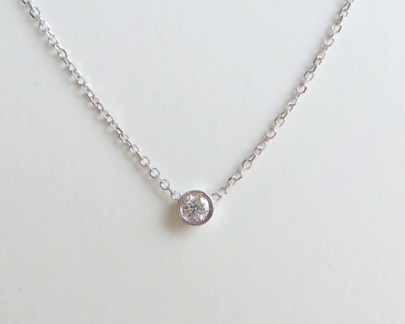 gorjana Jewelry | Floating Diamond Necklace