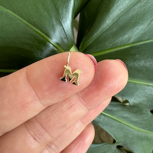 Anfangsanhänger / 14k Gold Buchstabe Anhänger / Minimalistische Halskette / Zierliche Anfangskette / Gold Buchstabe Halskette / Geburtstagsgeschenk