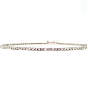 1CT Diamond Tennis Bracelet: 14K White Gold Bridal Bracelet