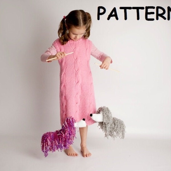 Chien marionnette - Marionnette sur cordes - Patron de couture pdf - Comment faire votre propre marionnette, bricolage, fil et marionnette en laine