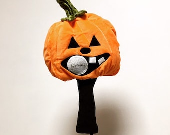 Halloween Pumpkin GOLF Club headcover - fun golfing gift Hole-in-one
