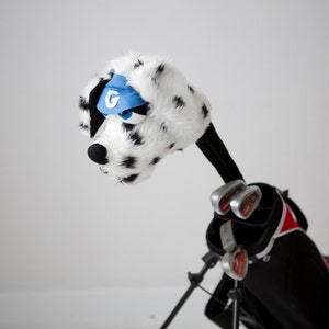Golf club  head cover ,Personalised Dog Dalmatian , golf accessories ,golfer gift ,fathers day gift