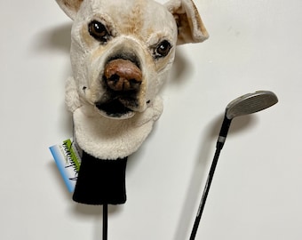 Labrador Retriever GOLF club headcover ,Custom Dog portrait , golf apparel , Father's day golf gift , GOLF GIFT