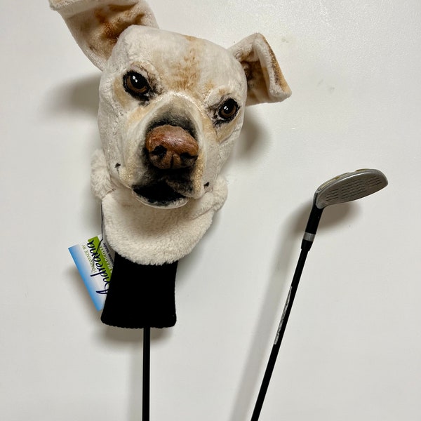 Labrador Retriever GOLF club headcover ,Custom Dog portrait , golf apparel , Father's day golf gift , GOLF GIFT