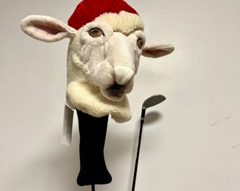 Sheep , lamb - GOLF headcover for a driver , Golfer’s GIFT