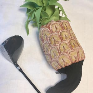Vibrant Tropical Pineapple Golf Club Headcover