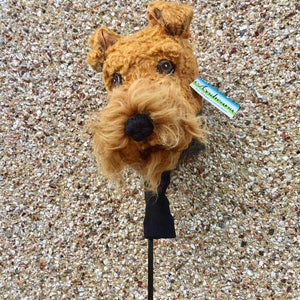 Custom Golf headcover Welsh Terrier , Airedale - dog portrait