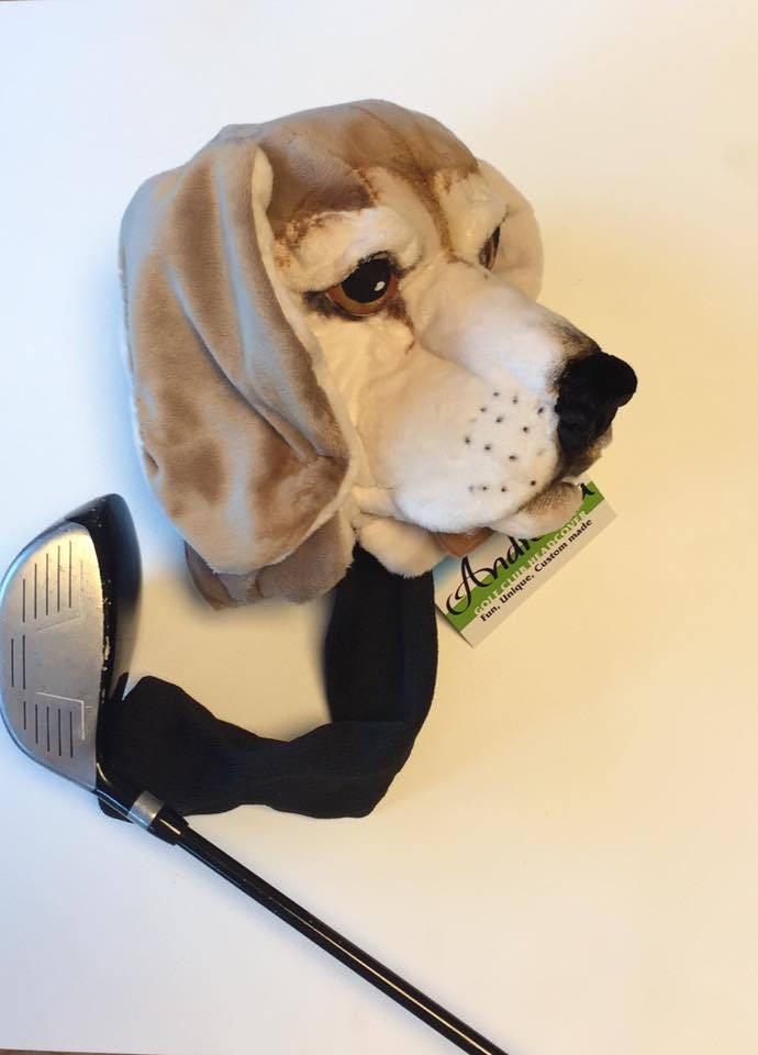 GOLF club head cover Beagle Custom Dog portrait GOLF Etsy