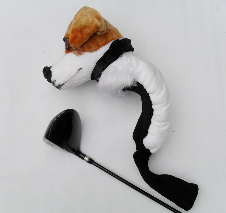 GOLF club head cover Custom Dog porrait Jack Russell golf Etsy