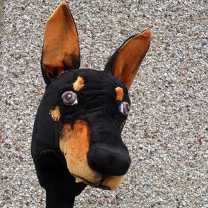 GOLF club head cover ,Custom Dog portrait Doberman , golf accessories ,Father's day GOLF GIFT same as sample model