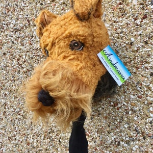Custom Golf headcover Welsh Terrier , Airedale dog portrait image 3