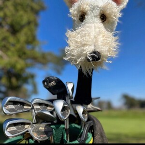 Custom Golf headcover Welsh Terrier , Airedale dog portrait image 9