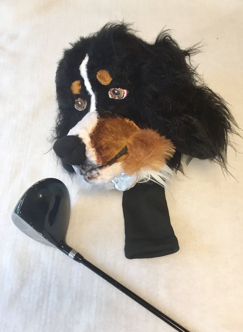 Custom Golf club cover Bernese Mountain dog portrait image 2