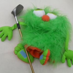 Golf club  head cover ,Green Monster , troll  , golf accessories ,golfer gift for oversized drivers