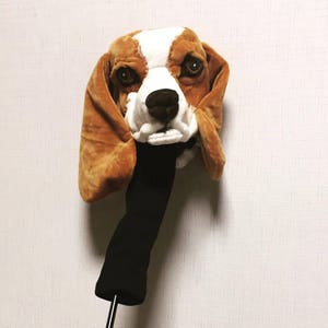 GOLF club head cover , Beagle  , Custom Dog portrait , GOLF GIFT