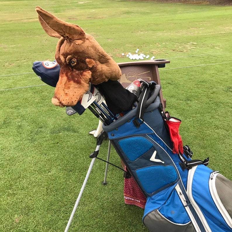 GOLF club head cover ,Custom Dog portrait Doberman , golf accessories ,Father's day GOLF GIFT image 3