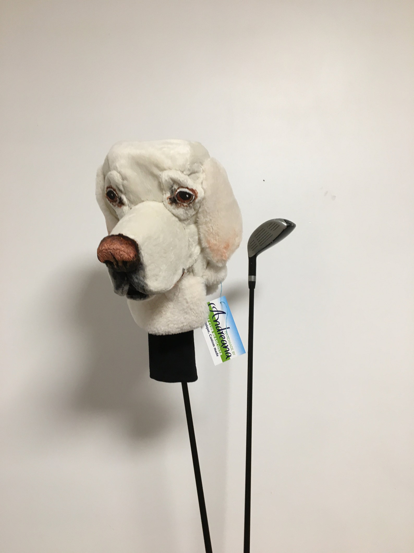 Labrador Retriever GOLF Club Headcover ,custom Dog Portrait , Golf