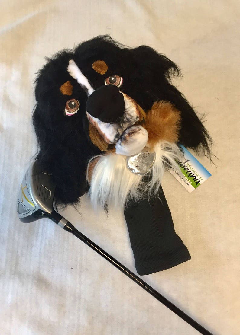 Custom Golf club cover Bernese Mountain dog portrait image 3