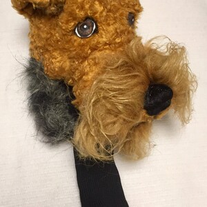 Custom Golf headcover Welsh Terrier , Airedale dog portrait SAME  as the SAMPLE