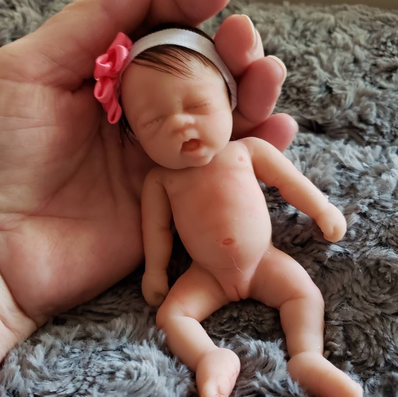 45CM Bebe Reborn Doll Girl Full Body Soft Solid Silicone Reborn Doll  Painted/Unpainted Lifelike Cute