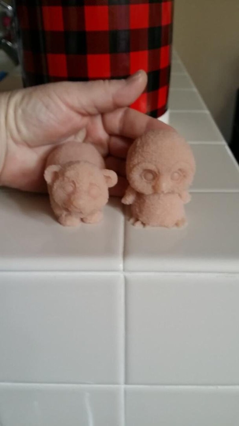 Sold Separately Silicone Unpainted Baby Polar Bear or Penguin