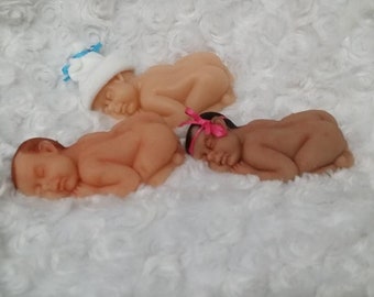 Silicone Mini 4" Sleeping Sam or Samantha Blank or Painted Option