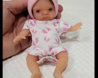 Silicone Full Body 6" Baby Girl  Amy  (Biracial option available))