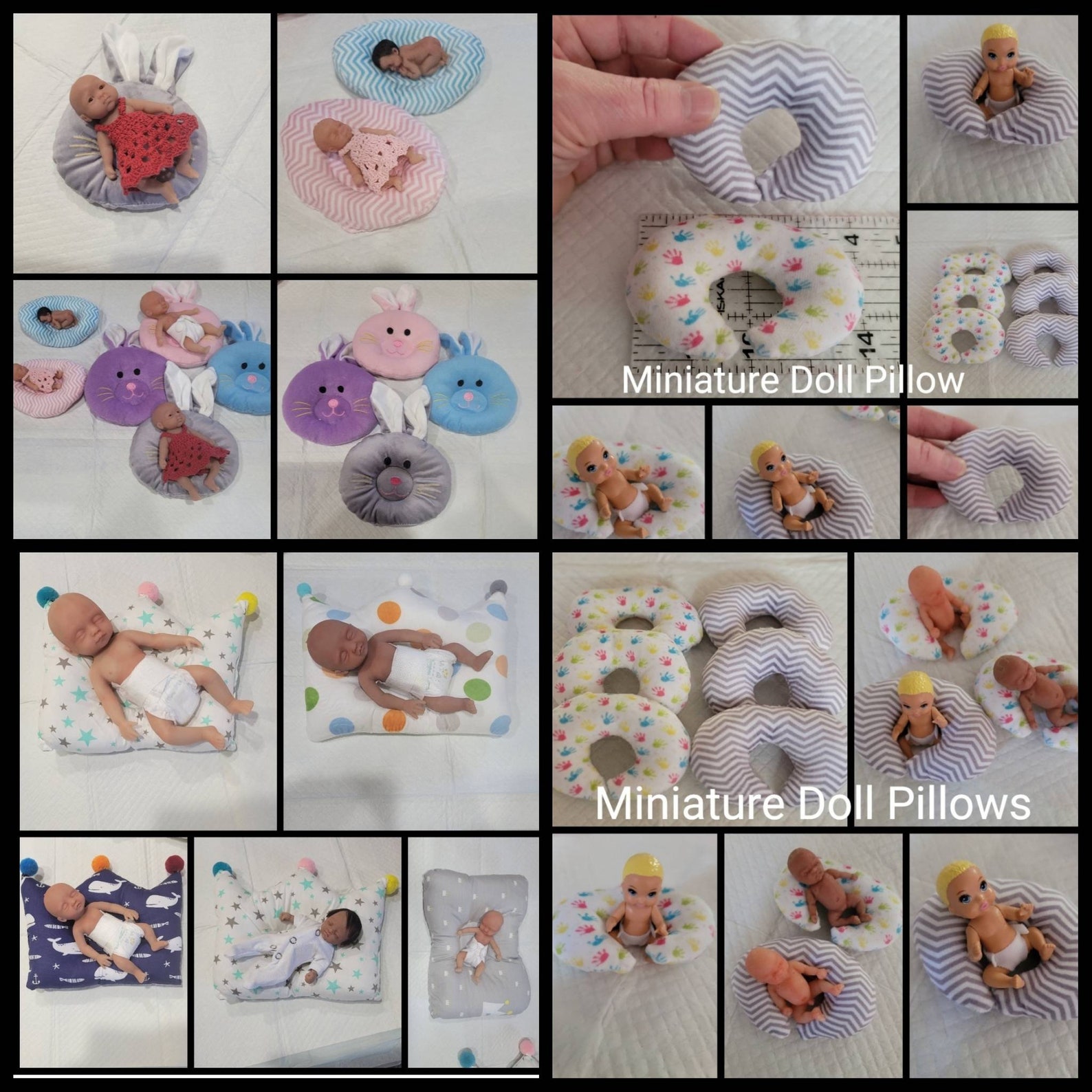 Miniature Baby Doll Pillow several Sizes & Styles Etsy