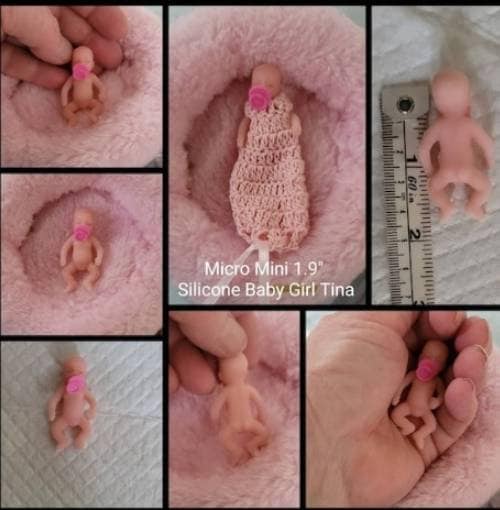 Talita's Babies - Mini bebêzinhas de silicone sólido