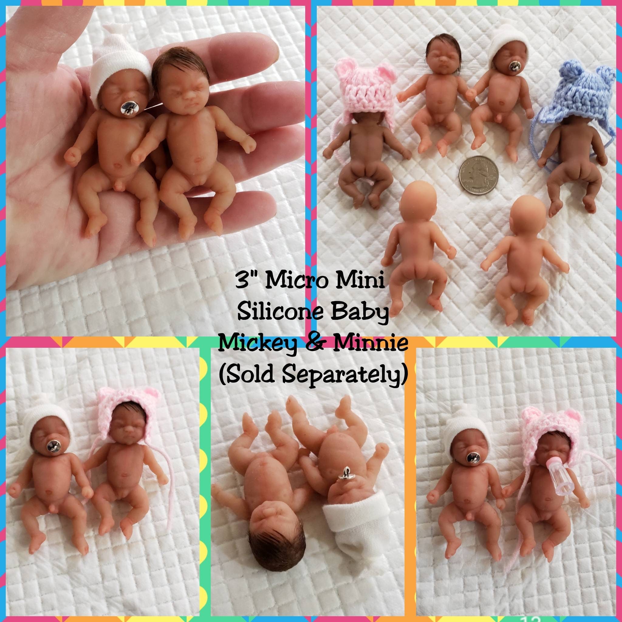 30 teeny tiny Diapers Micro Preemie Size up to 1.5 pd for tiny babies.  Monkeys